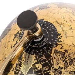 Richmond Interiors Deco object wereldbol Jilly Zwart