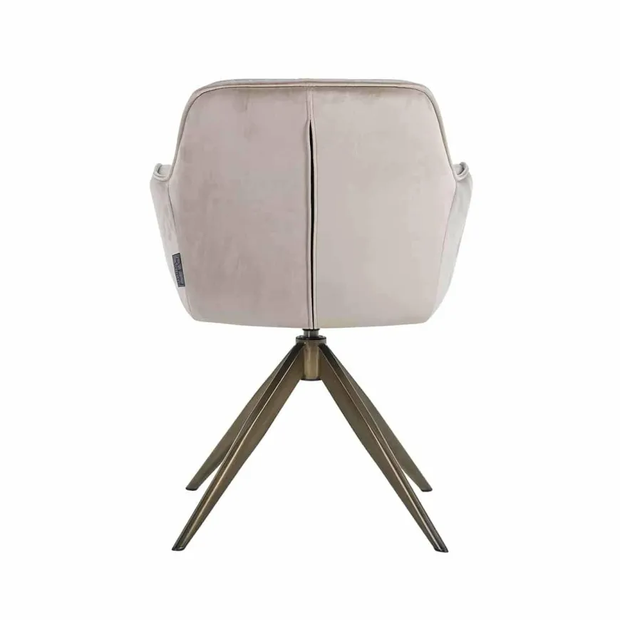 Richmond Interiors Draaistoel Aline khaki velvet
