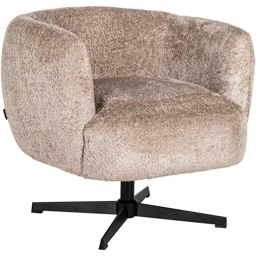 Richmond Interiors Draaifauteuil Estelle Sheep Nature