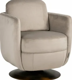 Richmond Interiors Draaifauteuil Turner khaki velvet