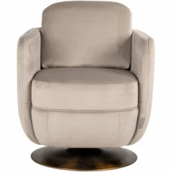 Richmond Interiors Draaifauteuil Turner khaki velvet