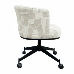 Richmond Interiors Draaistoel Rochenne met wielen Beige graffic