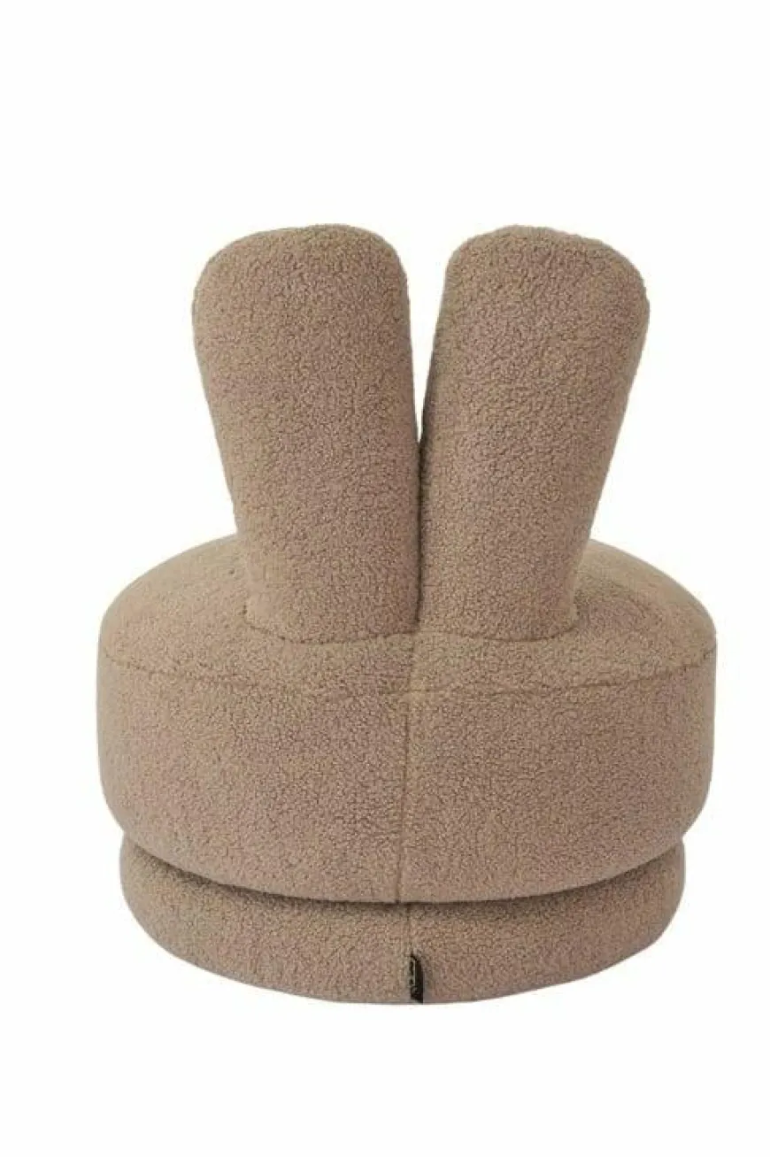 Richmond Interiors Draaifauteuil Bunny taupe teddy voor kinderen