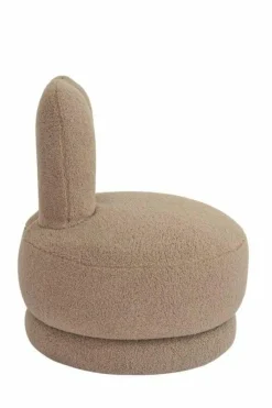 Richmond Interiors Draaifauteuil Bunny taupe teddy voor kinderen