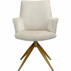 Richmond Interiors Draaistoel met arm Dakota Niagara 902 beige chenille