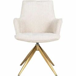 Richmond Interiors Draaistoel met arm Dakota Niagara 902 beige chenille
