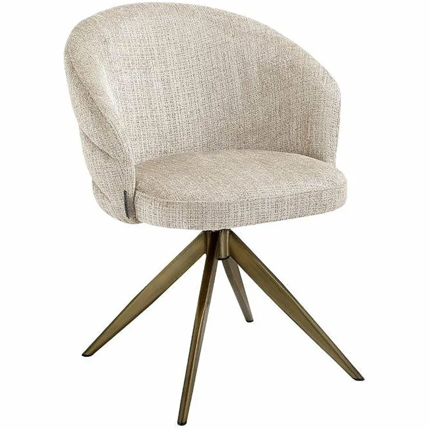 Richmond Interiors Draaifauteuil Zendaya Niagara 902 beige chenille