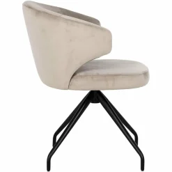 Richmond Interiors Draaistoel Milly khaki velvet Fusion cream 02