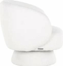 Richmond Interiors Draaifauteuil Senna white furry