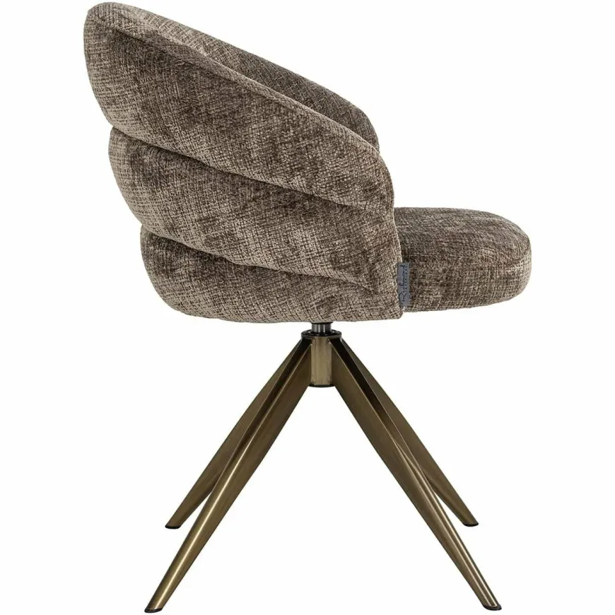 Richmond Interiors Draaifauteuil Zendaya Niagara 104 Stone Chenille