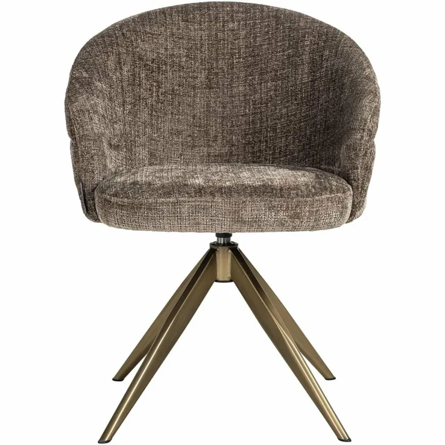 Richmond Interiors Draaifauteuil Zendaya Niagara 104 Stone Chenille