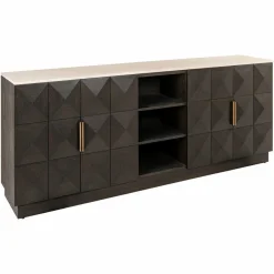 Richmond Interiors Dressoir Claremont brown 4-doors 2-shelves