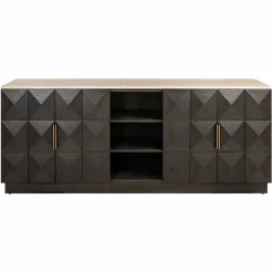 Richmond Interiors Dressoir Claremont brown 4-doors 2-shelves