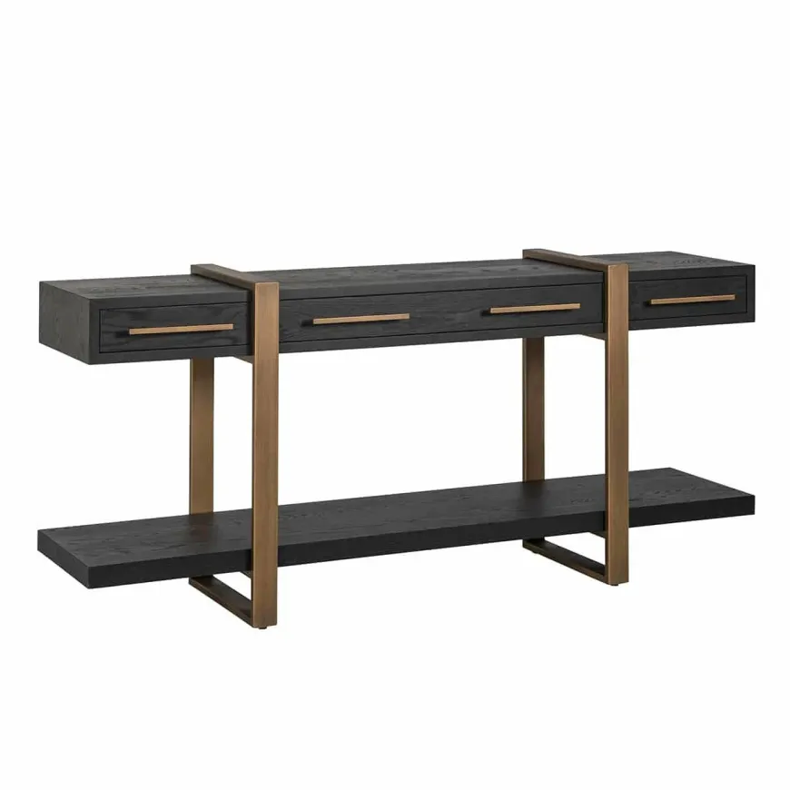 Richmond Interiors Dressoir Cambon 3-laden (Dark coffee)