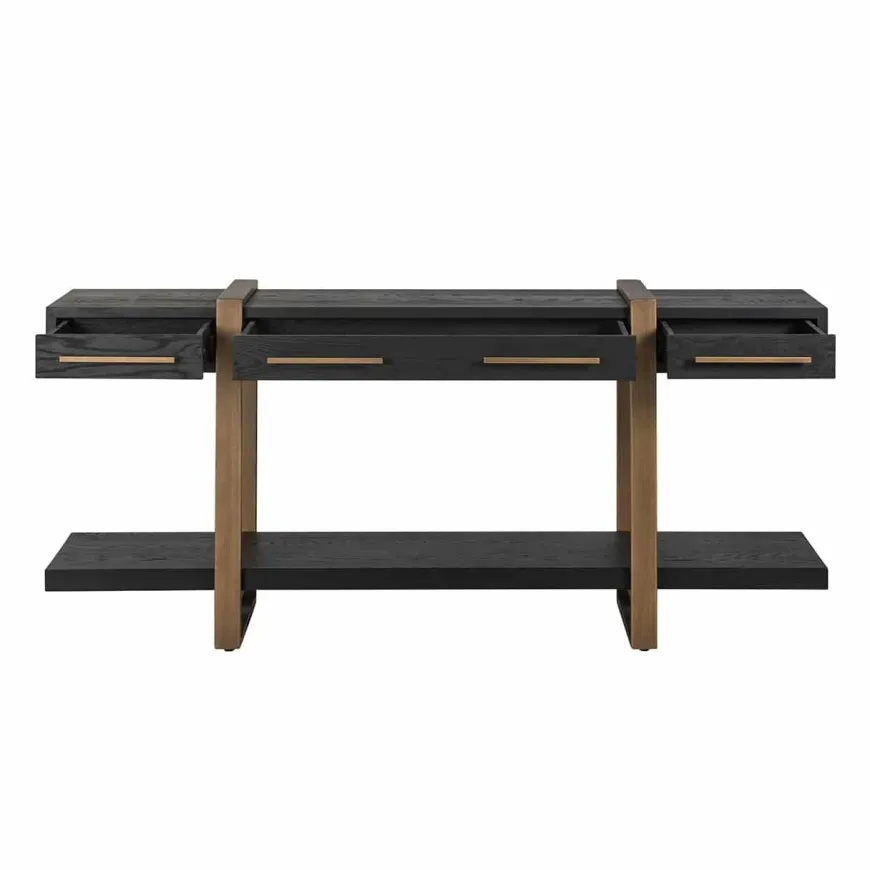 Richmond Interiors Dressoir Cambon 3-laden (Dark coffee)