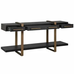 Richmond Interiors Dressoir Cambon 3-laden (Dark coffee)