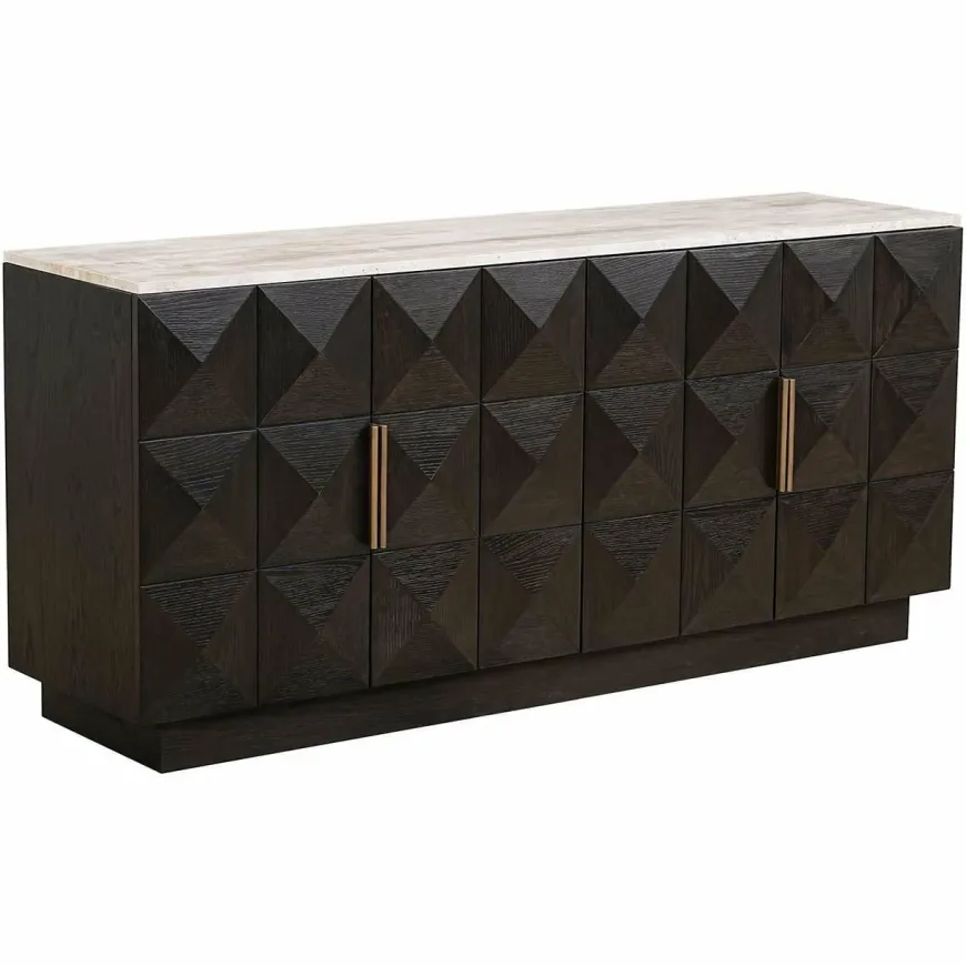 Richmond Interiors Dressoir Claremont 4-deurs Bruin