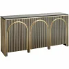 Richmond Interiors Dressoir Les Arcs 3-deurs Brushed Goud