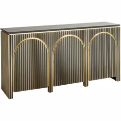Richmond Interiors Dressoir Les Arcs 3-deurs Brushed Goud