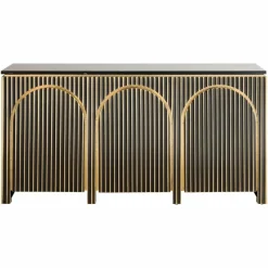 Richmond Interiors Dressoir Les Arcs 3-deurs Brushed Goud