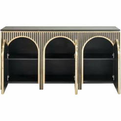 Richmond Interiors Dressoir Les Arcs 3-deurs Brushed Goud