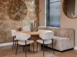 Richmond Interiors Eetkamerbank corner Hillpark lovely beige 170 cm