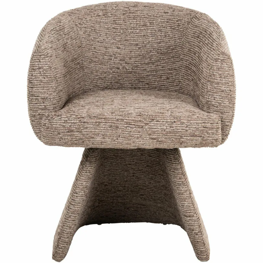 Richmond Interiors Eetkamerstoel Quiriro mocca linear swivel