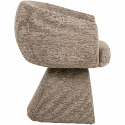 Richmond Interiors Eetkamerstoel Quiriro mocca linear swivel