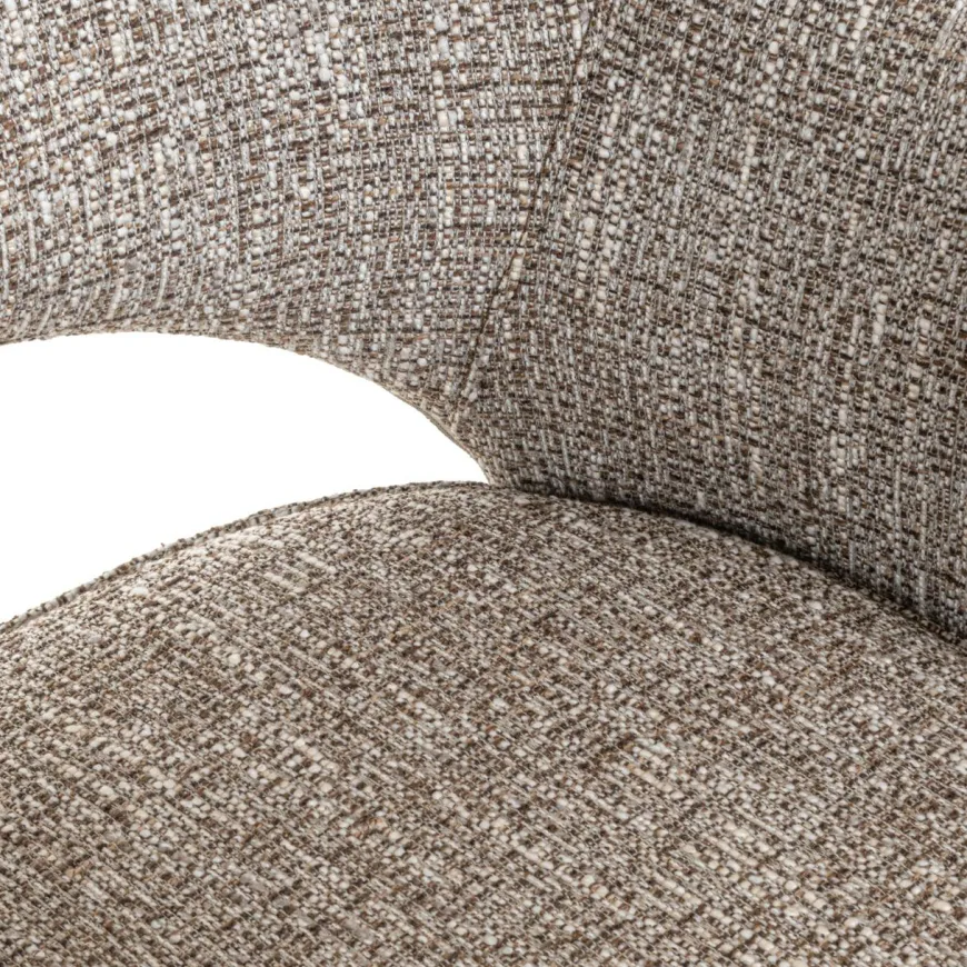 Richmond Interiors Eetkamerstoel Ginerva earth tweed swivel