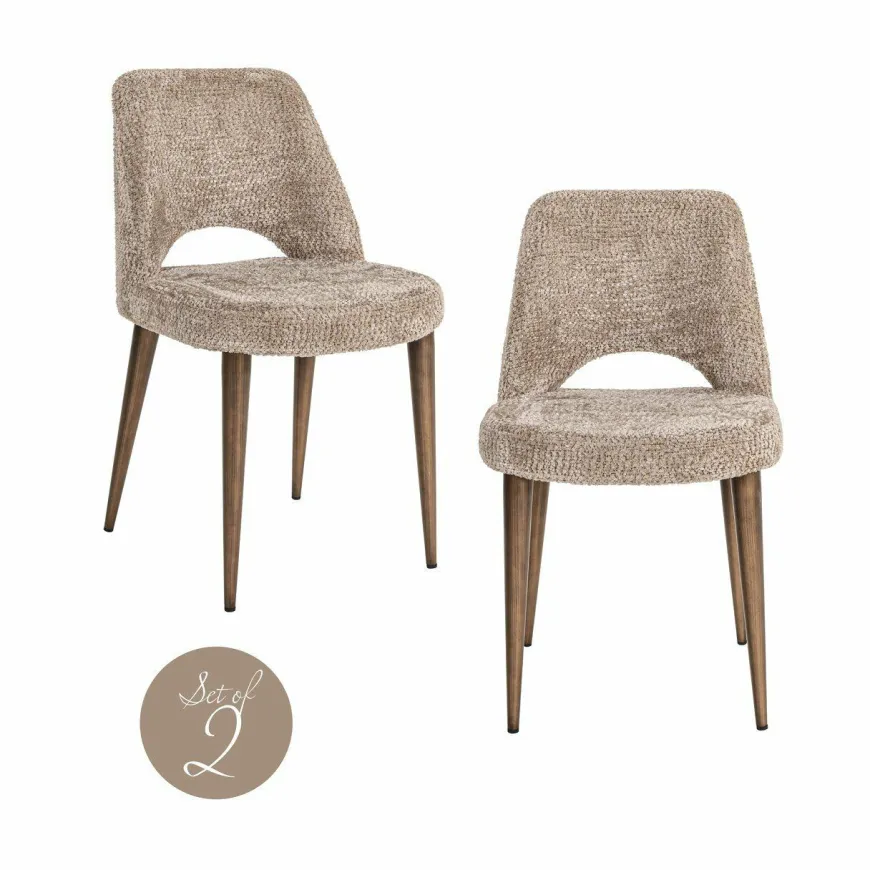 Richmond Interiors Eetkamerstoel Delphine lovely nature (Set van 2)