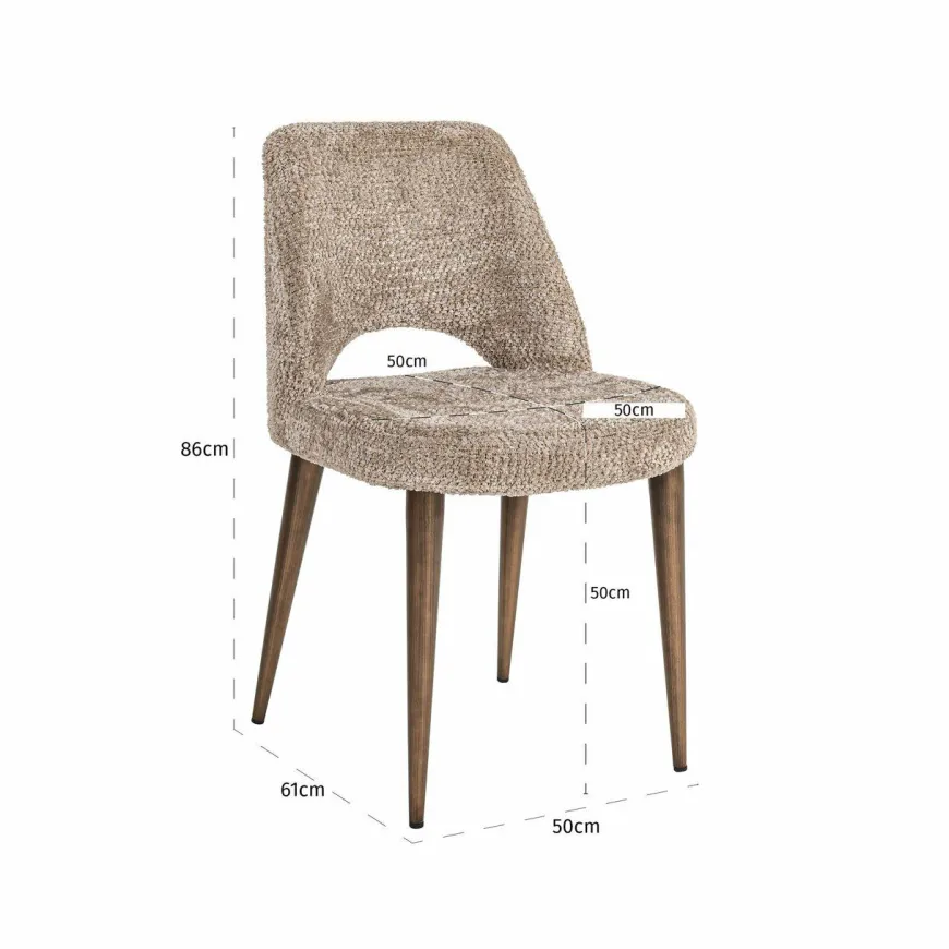 Richmond Interiors Eetkamerstoel Delphine lovely nature (Set van 2)