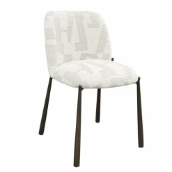 Richmond Interiors Eetkamerstoelen Lana set van 2 Beige graffic
