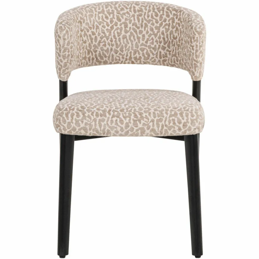 Richmond Interiors Eetkamerstoel Zeno beige leopard