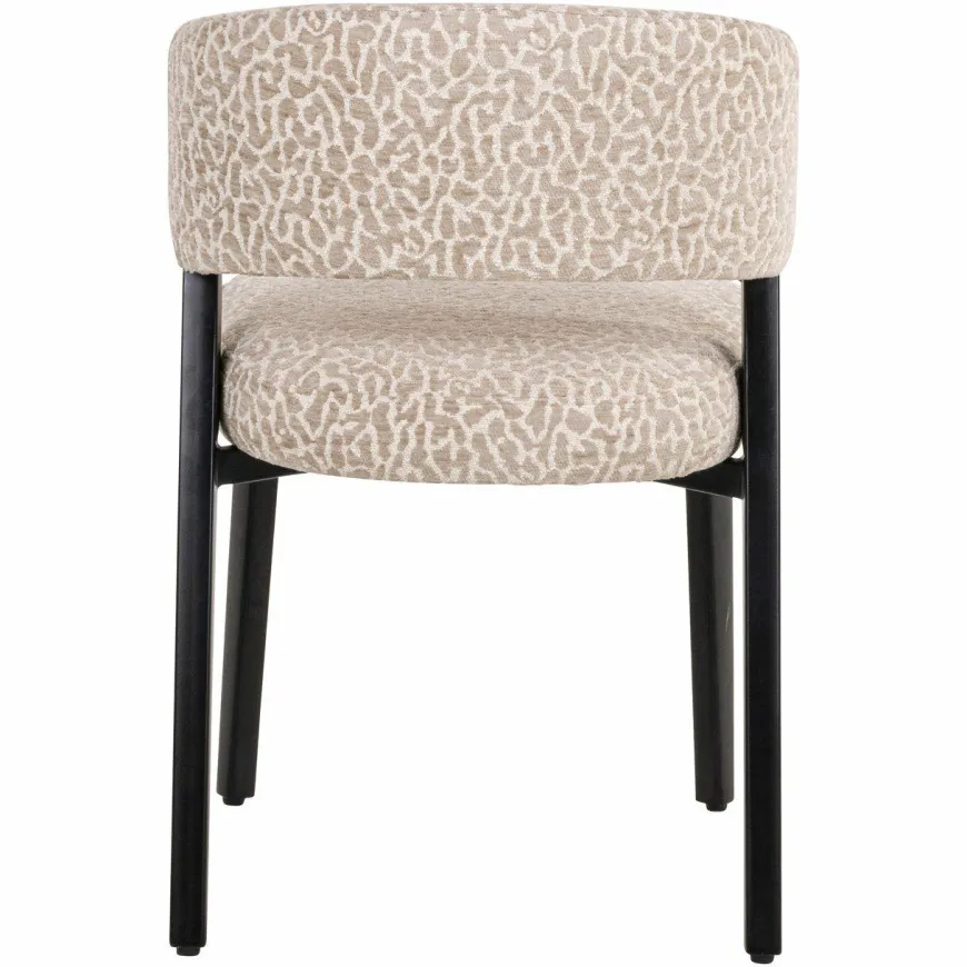 Richmond Interiors Eetkamerstoel Zeno beige leopard