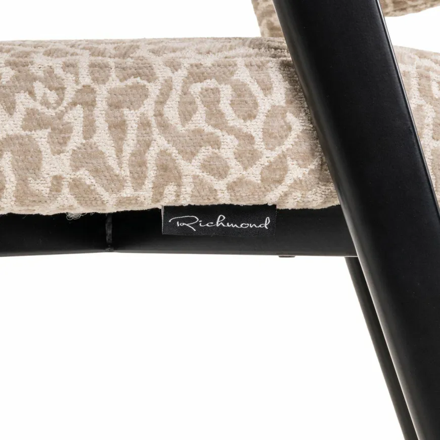 Richmond Interiors Eetkamerstoel Zeno beige leopard