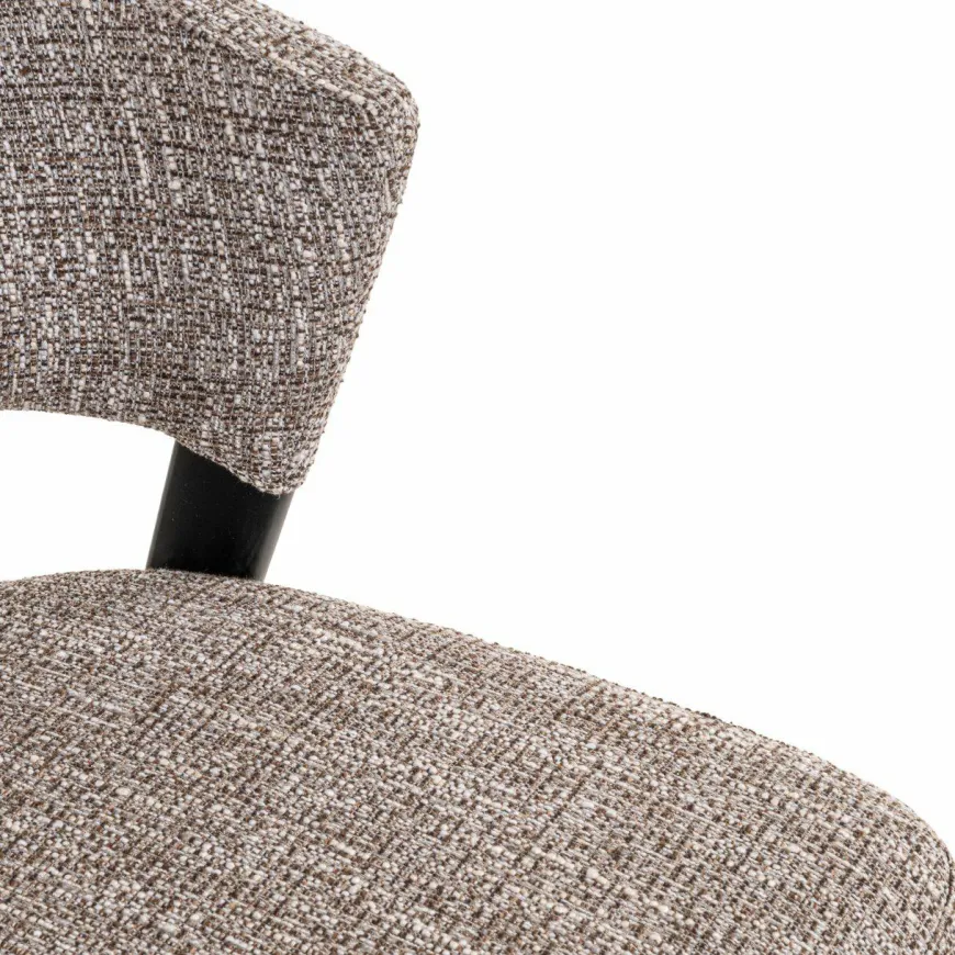 Richmond Interiors Eetkamerstoel Zeno earth tweed