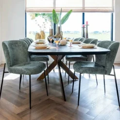 Richmond Interiors Eettafel Hayley 230 (Dark coffee)