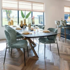 Richmond Interiors Eettafel Hayley 230 (Dark coffee)
