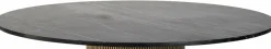 Richmond Interiors Eettafel Ironville Ø140 (Black/gold)