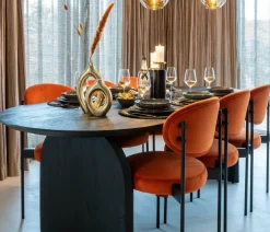 Richmond Interiors Eettafel Hudson 235 cm zwart