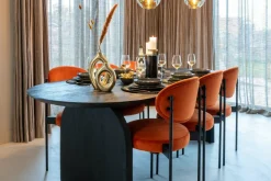 Richmond Interiors Eettafel Hudson 235 cm zwart