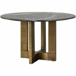 Richmond Interiors Eettafel Collada 130Ø zwart goud