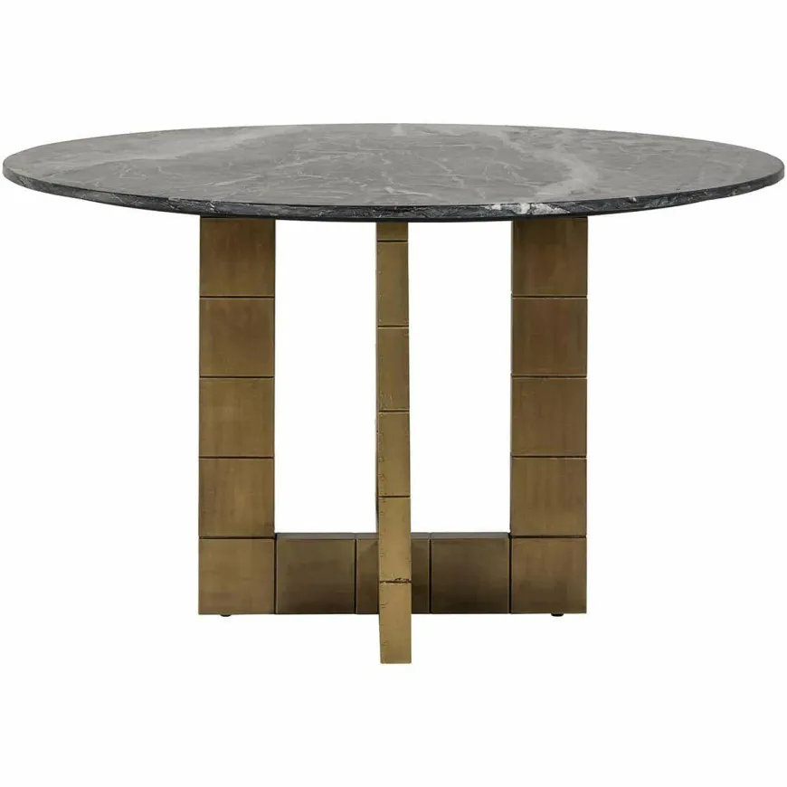 Richmond Interiors Eettafel Collada 130Ø zwart goud
