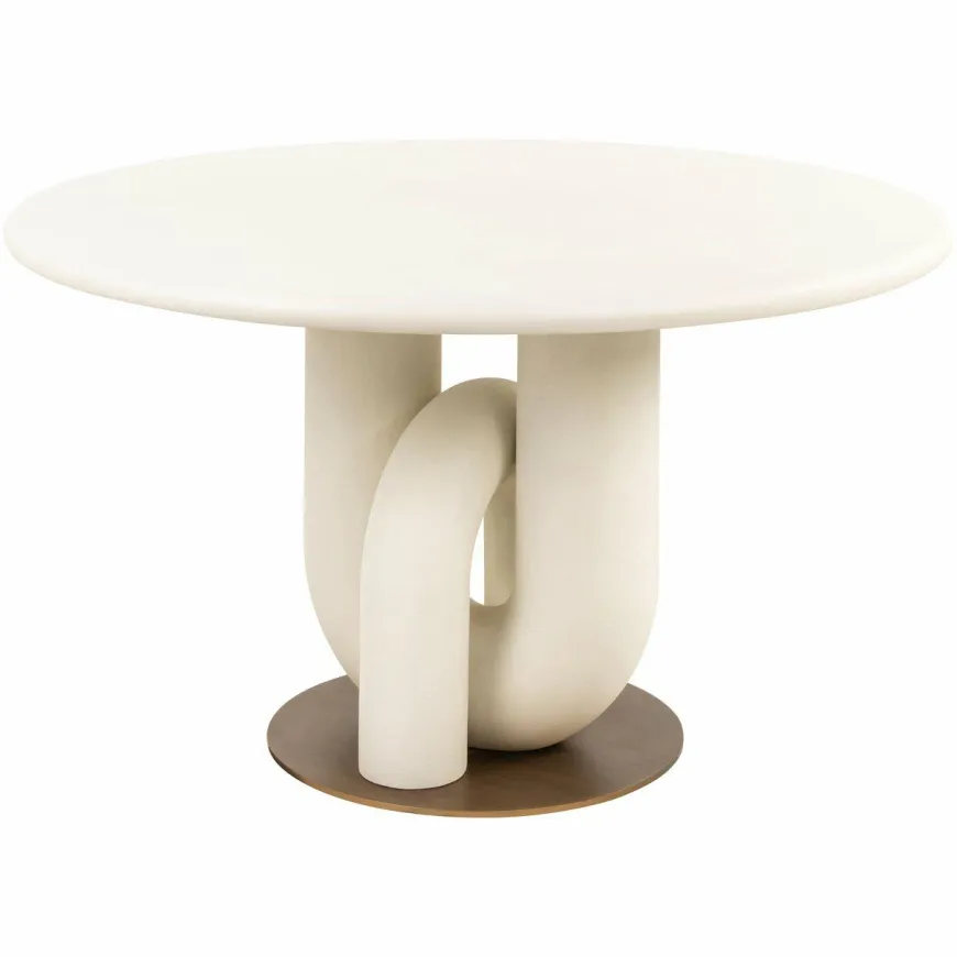 Richmond Interiors Eettafel Winslow white 135Ø