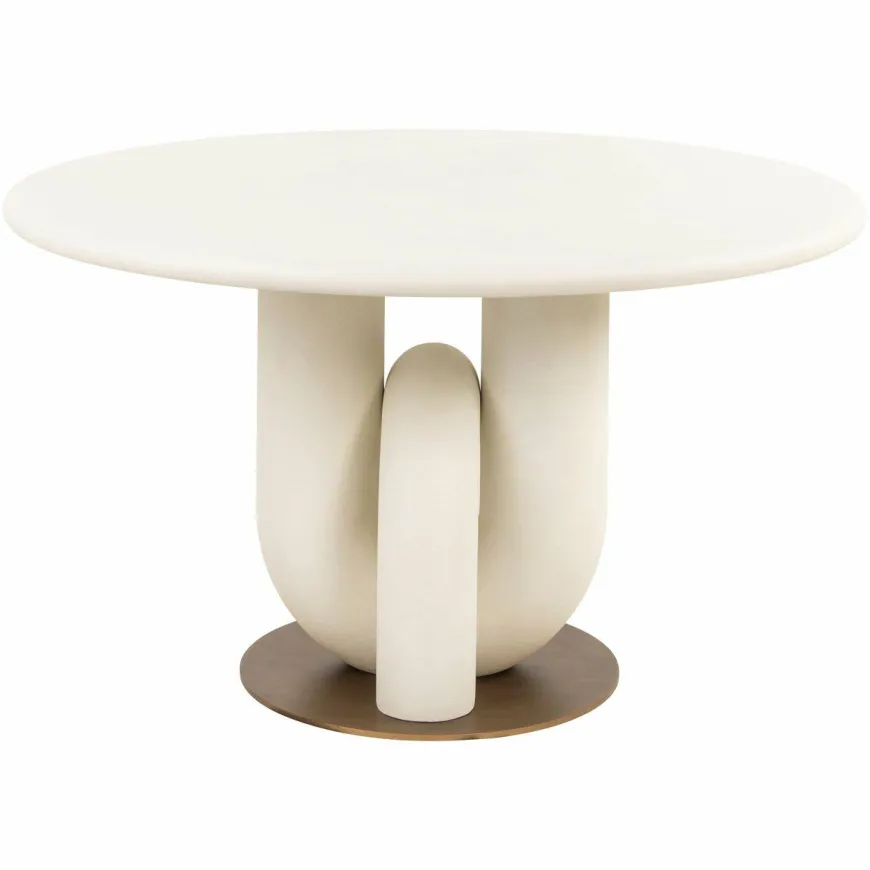 Richmond Interiors Eettafel Winslow white 135Ø