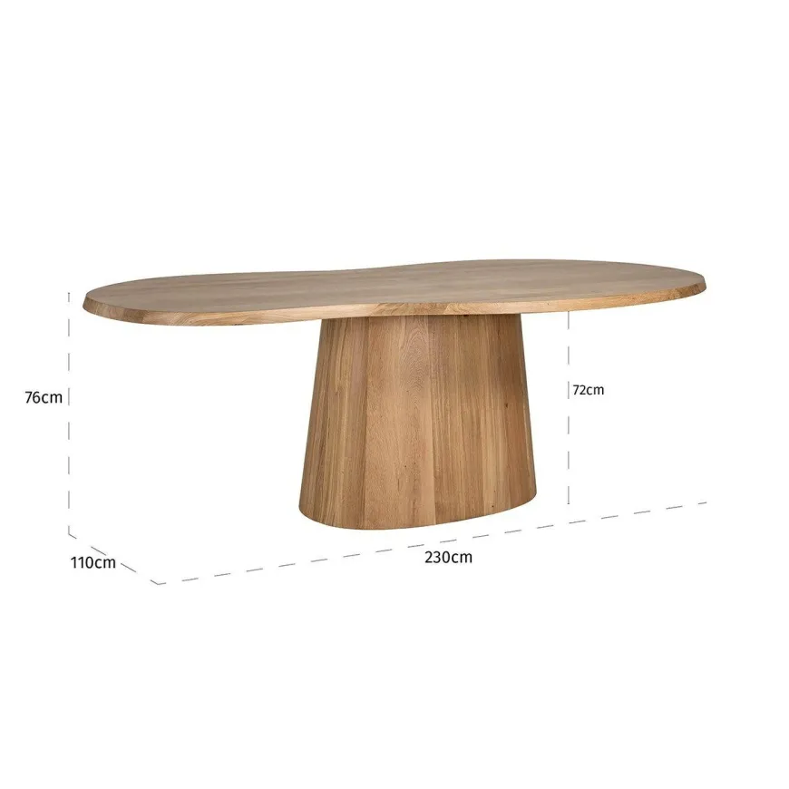 Richmond Interiors Eettafel Riva 230 eiken naturel
