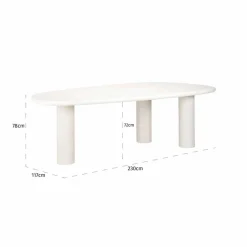 Richmond Interiors Eettafel Bloomstone 235 cm