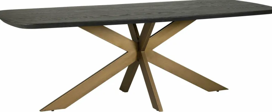 Richmond Interiors Eettafel Cambon 280 deens ovaal (Dark coffee)