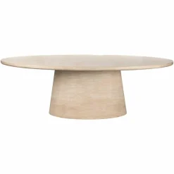 Richmond Interiors Eettafel Fictus Travertine faux Beige