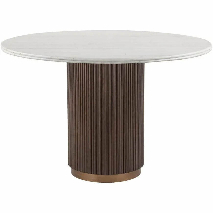Richmond Interiors Eettafel Mayfield 120Ø Bruin